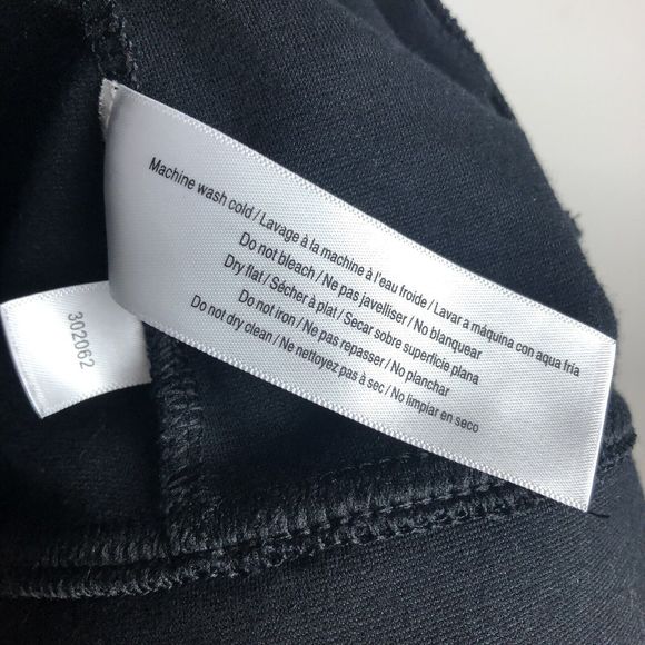 Jockey Full Zip Jacket Womens XS Asymmetric Ponte Stretchy Knit Black Pockets - Picture 13 of 14